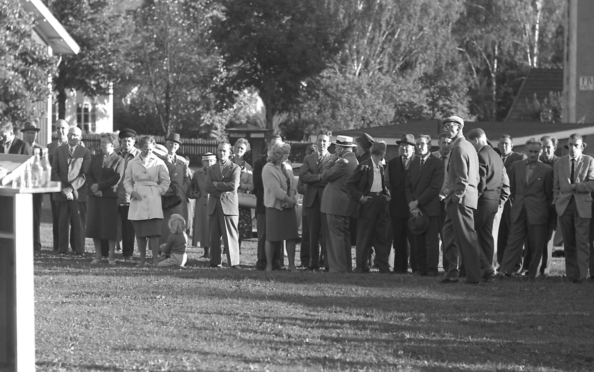 Kommunisternas möte på Malmtorget i Kopparberg, den 3 september 1961.
