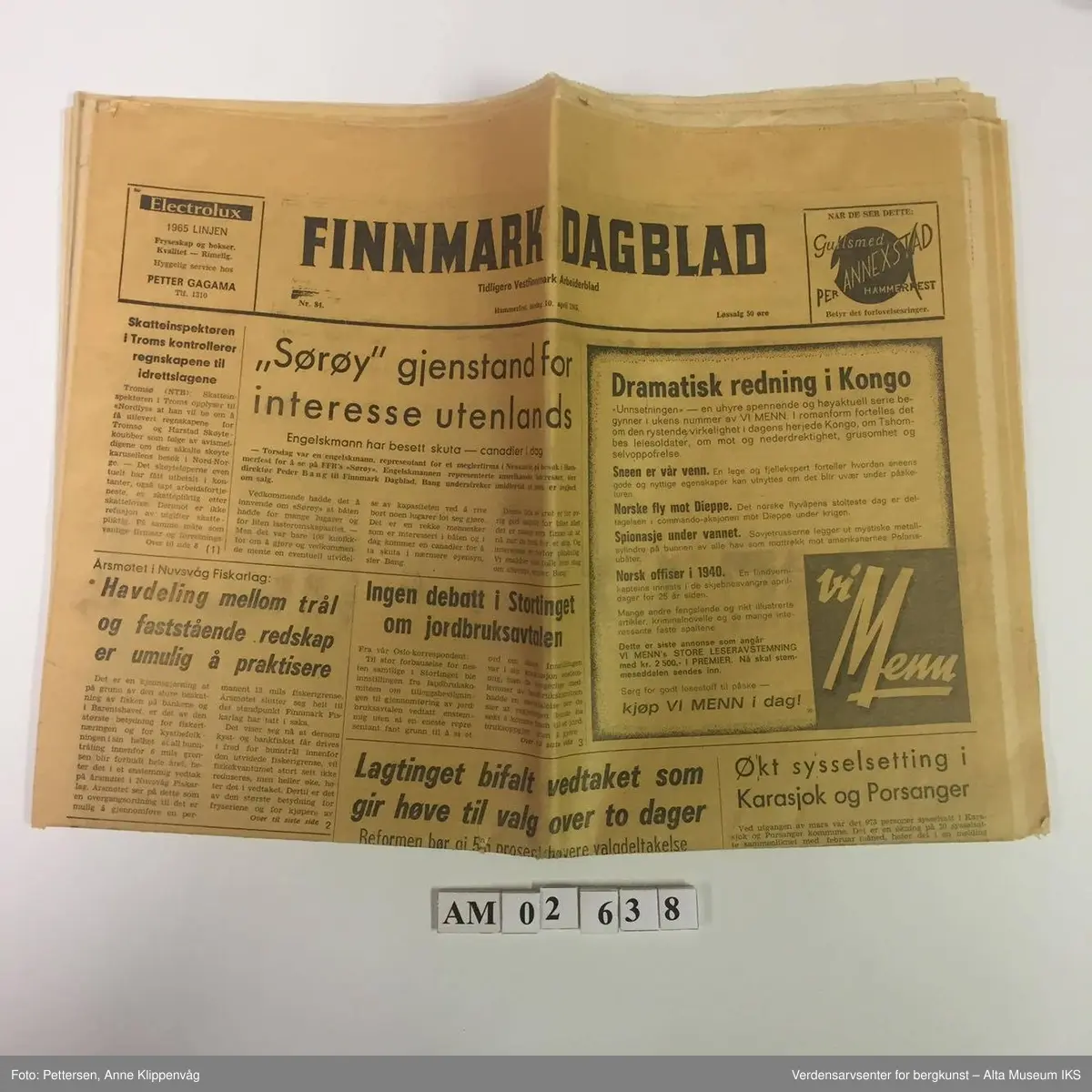 Form: Klassisk avisformat. To aviser.