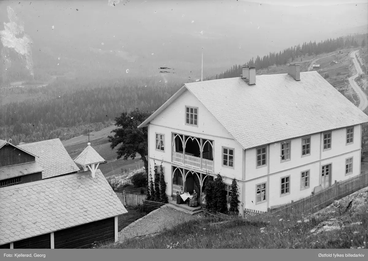 Ukjent hotel i nærheten av Hamar 1909. Gudbrandsdalen?