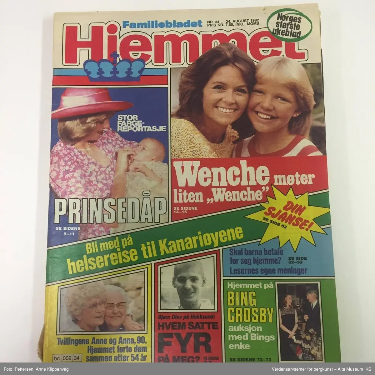 11 ukeblader i vanlig ukebladformat. Fargesider.