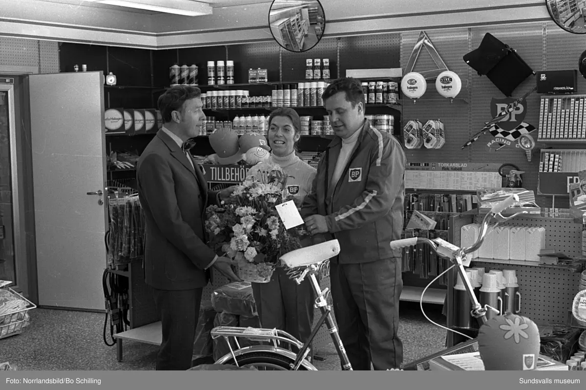 BP i Granlo, personal i butik och verkstad.