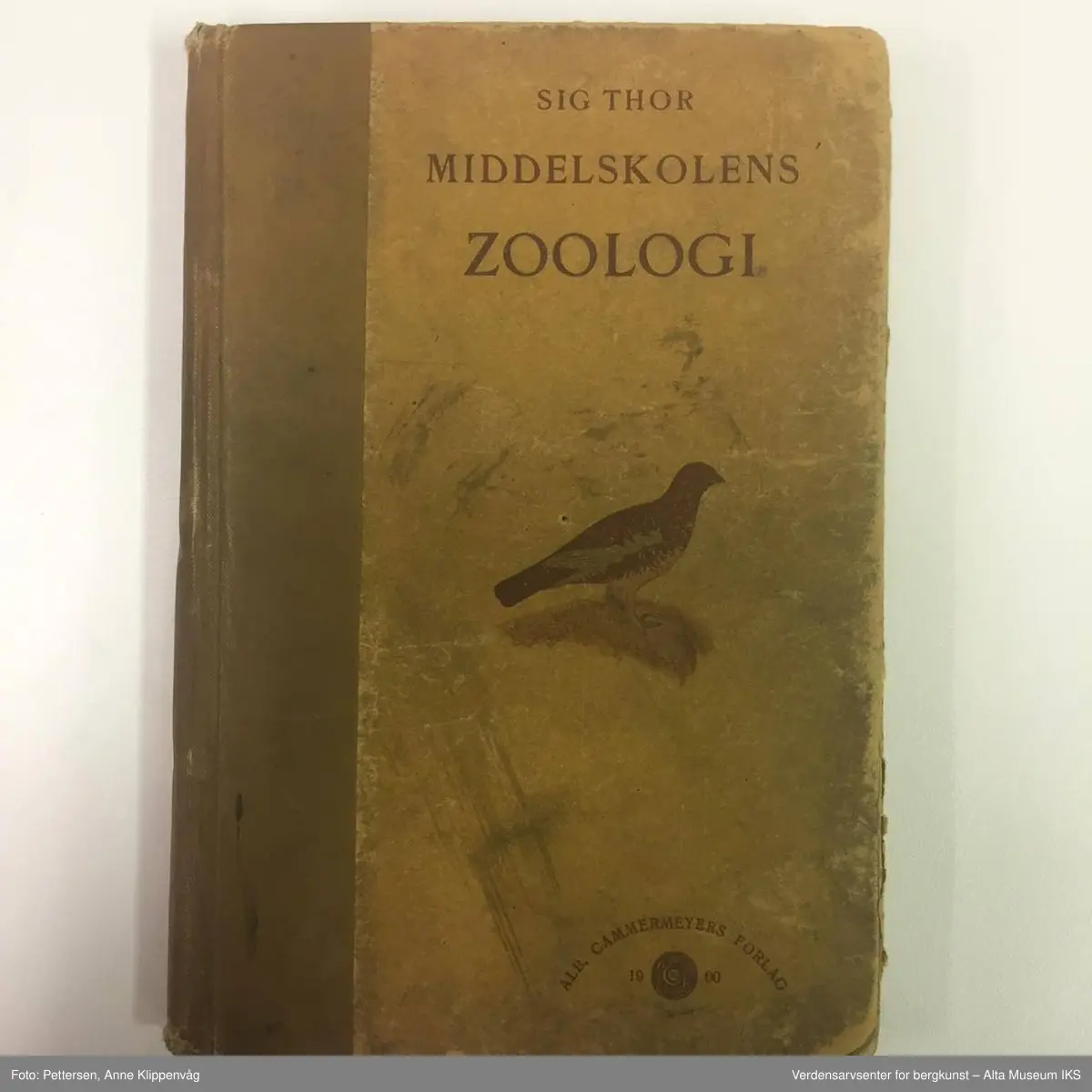 A) Kooperatørenes praktiske lommealmanakk 1931, Oslo 1930, B) Sig Thor: Middelskolens zoologi, Kristiania 1900, C) Sig. Lunde: Slik bygger vi hus, Oslo 1953, D) Olav Selvaag: Bygg rasjonelt, Oslo 1951, E) Oberst Nissens kart over det nordlige Norge, Kristiania 1905, F) Kartoppgaver for sjømannsskolen, Ålesund 1944, G-I) Amund Helland: Haandbog i grubedrift, bind 1-3, Kristiania 1887