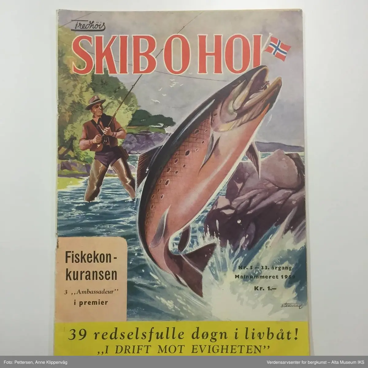 Omfatter: Norsk ukeblad nr.37/1972, Hjemmet nr.36/1972, Illustrert nr.14/1962, Fredhöis Skib o hoi nr.5/1959, Kvinner og klær nr.30/1954, Alle kvinners blad nr.42/1954, nr.46/1955, nr.36/1972, nr.37/1972, Se og hør nr.21/1984, Romantikk julenr.1970 og 1971, Barnehelg julen 1959, Lys - det illustrerte morsdagshefte 1960, Finnmark Dagblad 9/8 1976, 1/3 1979