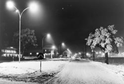 Hamar, Vangsvegen med gatelys, Hamar og Omland bilruter med 