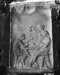 Relieftavla. Troligen från 1850-talet