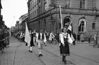 Holländska folkdansare, Stora torget, Uppsala 1948