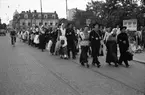 Holländska folkdansare, Vaksalagatan, Uppsala 1948