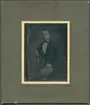 Daguerreotyp. Porträtt av sjökapten Per Gustaf Nylén f 12/4 1825, d 3/7 1910 älste sonen till sjökapten Per Gustaf Nylén och hans maka, f Güllzan.