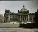 Agfa-autokrom. Riksdagshuset, Plenarbereich Reichstagsgebäude i Berlin.