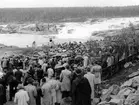 Harsprångets kraftstation. Från invigningen den 15 juni 1952.