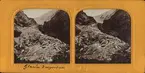 Stereobild av Glacier d'Argentière i Charmonix.