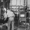 Ljusbild gällande tillverkning av aluminium och lättmetall i slutet av 1920- talet.