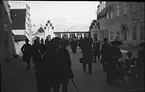 Skioptikonbild med motiv från Baltiska utställningen i Malmö 1914, konstindustri och hantverksutställning.