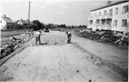 Omläggning Dotorpsgatan 1946 mot Wetterlingsgatan.