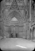 Skioptikonbild med motiv från katedralen Cour des Libraires i Rouen.
Bilden har förvarats i kartong märkt: Resan 1908. Rouen 7. V. Text på bild: 