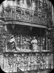 Skioptikonbild med motiv fån Cathédrale Notre-Dame de Rouen.
Bilden har förvarats i kartong märkt: Resan 1908. Rouen 7. V. Text på bild: 