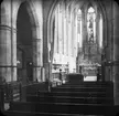 Skioptikonbild med motiv från Barfotabrödernas kyrka,
Bilden har förvarats i kartong märkt: Resan 1908. Erfurt 8. 16. Text på bild: 