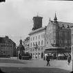 Skioptikonbild med motiv från Köpenhamn vid sekelskiftet 1900.