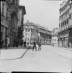 Skioptikonbild med motiv från Köpenhamn vid sekelskiftet 1900.
Bilden har förvarats i kartong märkt: ?