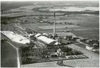 Flygfoto av Skebäcks pappersbruk.