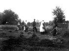 Planterebacken 1928. Frida Svensson, Bertil Larsson, Ester 