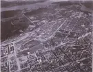 Flygfoto över Stockholm. Foto taget från luftballong, troligen 1903.
Bilden publicerad i Tidskriften Hemmet.