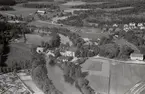 Flygfotografi över Periodens Pappersbruk, Nyköping.