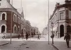 Gatuparti i Gefle (Gävle), 1901. Bild från tidskriften Hemmets bildmaterial.