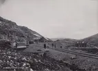 Riksgränsens station sedd från södra sidan. Bilden vann pris i Svenska Turistföreningens Fotografiska Pristävlan 1902.