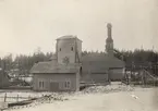 Sikfors hytta, exteriör. Fotot inlämnades till 1899 års pristävling.