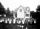 Stationsskolan i Floby omkr. 1924-25. Lärarinnor Elsa Jörgensson, Sally Karlge och Naemi Jönsson.