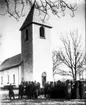 Begravning i Sörby kyrka, någon av bröderna Nyqvist på 1920-talet.