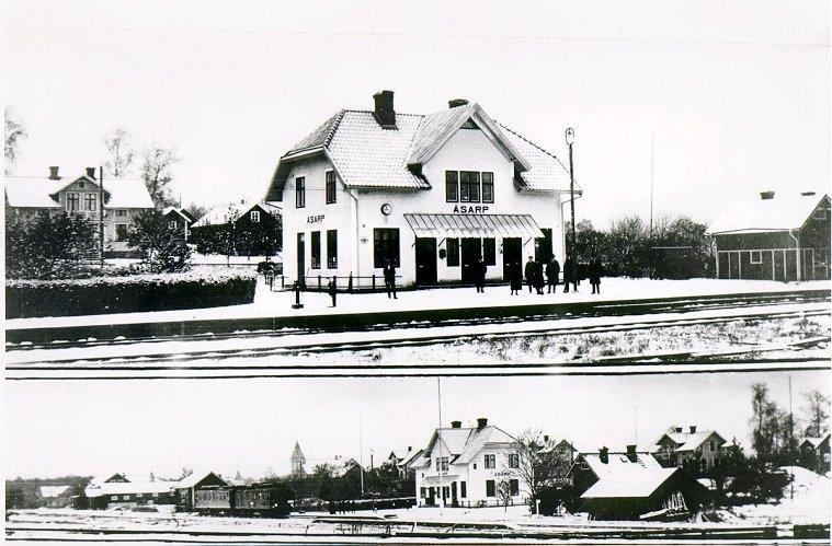 Norra Åsarps järnvägsstation.