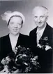 Bröllopsfoto 1955 - 1960. Artur Karlsson (Svanvik vid Karlsborg). Karin Karlsson (Sandahl) Kättilstorp.