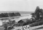 Leksand hamn 1900. Bild från tidskriften Hemmets bildmaterial.