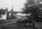 Kinda kanal. Landsvägsparti med slussbron vid Med fotografiet kom fotografen på 5:e plats i Svenska Turistföreningen Pristävlan 1902.