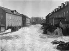 Kinda kanal. Tannefors vattenfall, 1901. Bild från tidskriften Hemmets bildmaterial.