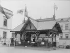 Carl E Jansson & Co:s paviljong vid Örebroutställningen 1889.