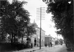 Järnvägsgatan. Fotot före 1918.