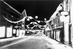 Storgatan mot torget i juletid.