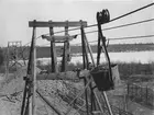 Linbanan Tuolluvaara-Kiruna, i drift från år 1905. 3900 meter lång. Kirunasidan med malmupplagsplats.