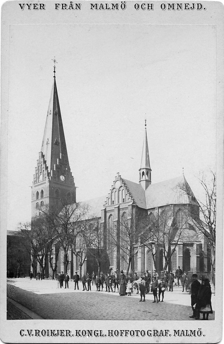 Sankt petri kyrka i Malmö. Troligen 1890-ralet.