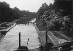 Åttonde slussen i Hjälmare kanal.