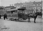 Hästspårvagn i Göteborg 1901.