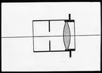 Skioptikonbild från Institutionen för fotografi vid Kungliga Tekniska Högskolan. Använd av professor Helmer Bäckström som föreläsningsmaterial. Bäckström var Sveriges första professor i fotografi vid Kungliga Tekniska Högskolan i Stockholm 1948-1958.
Objektiv, akromat.
För mer info se: Bäckström, Helmer. Fotografisk Handbok. Natur och Kultur. Stockholm. 1942. s.  107.