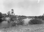 Sörstafors. Pappersbruk, sulfitfabrik och träsliperi. Massaupplag, 1926.