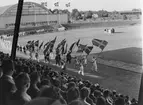 Sandvikens Järnverk (Sandvikens Jernverk). Medborgarfest på Jernvallen 1937.