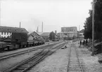 Hagfors bruk sett från järnvägsstationen.