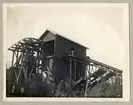 Linbanan för utlastning Bäckegruvemalm, ändstation, 1922.