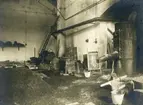 Gjuteriet i reparationsverkstaden vid Norbottens Malmförädlingsfabrik på Svartön i Luleå i juli 1901.